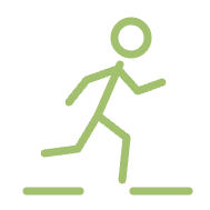 Running physiotherapy icon